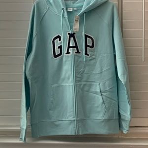 GAP zip up hoodie (light blue)